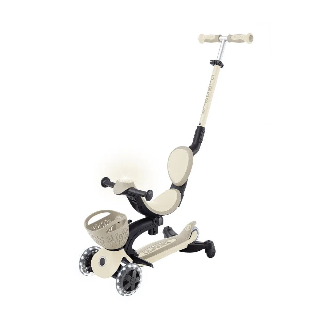 Globber Go-Up Baby 360 Lights Scooter - Taupe
