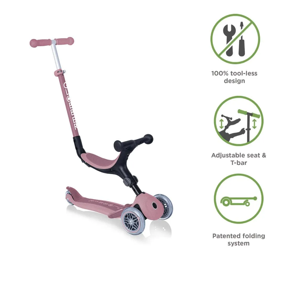 Globber Go Up Foldable Plus Eco Scooter - Berry