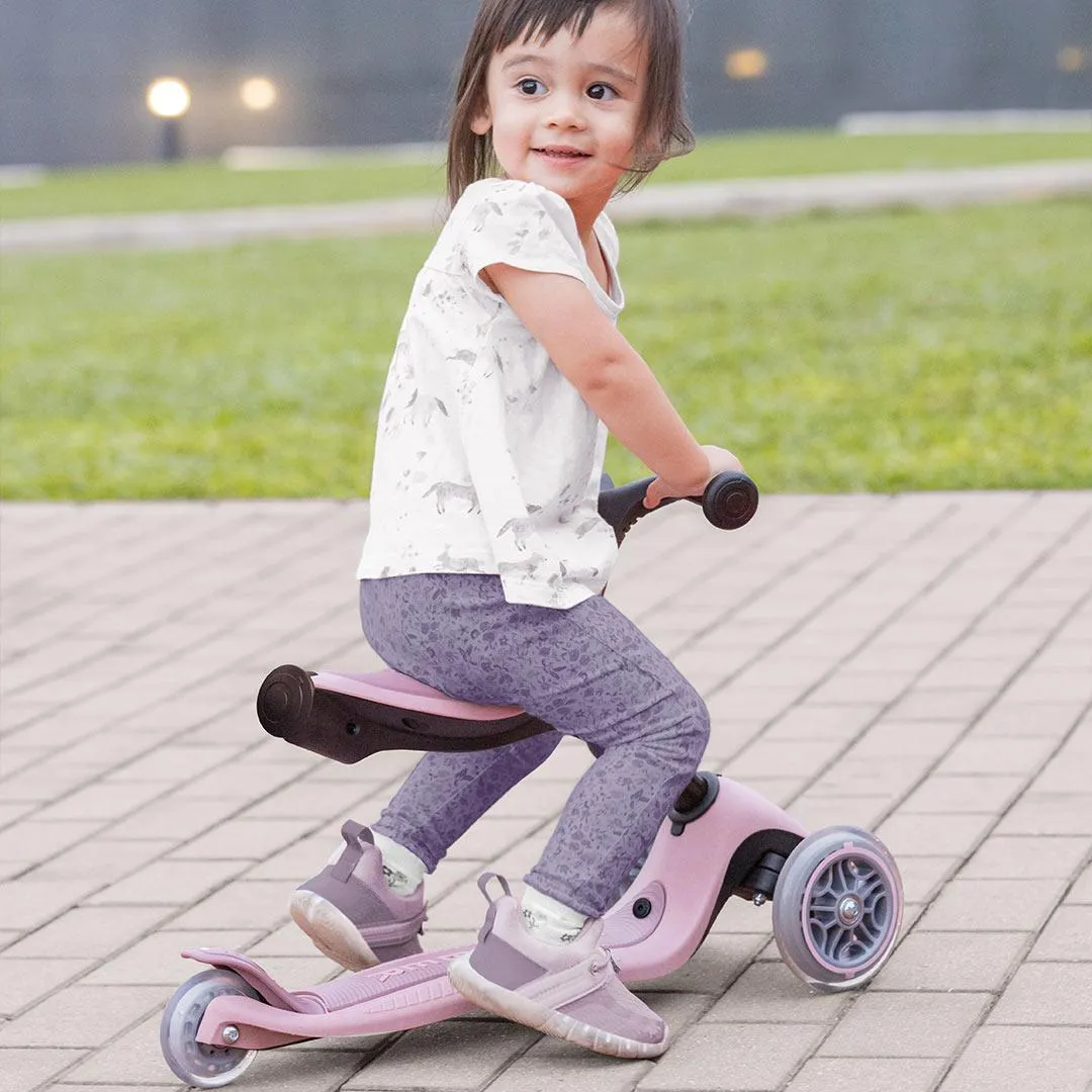 Globber Go Up Foldable Plus Eco Scooter - Berry