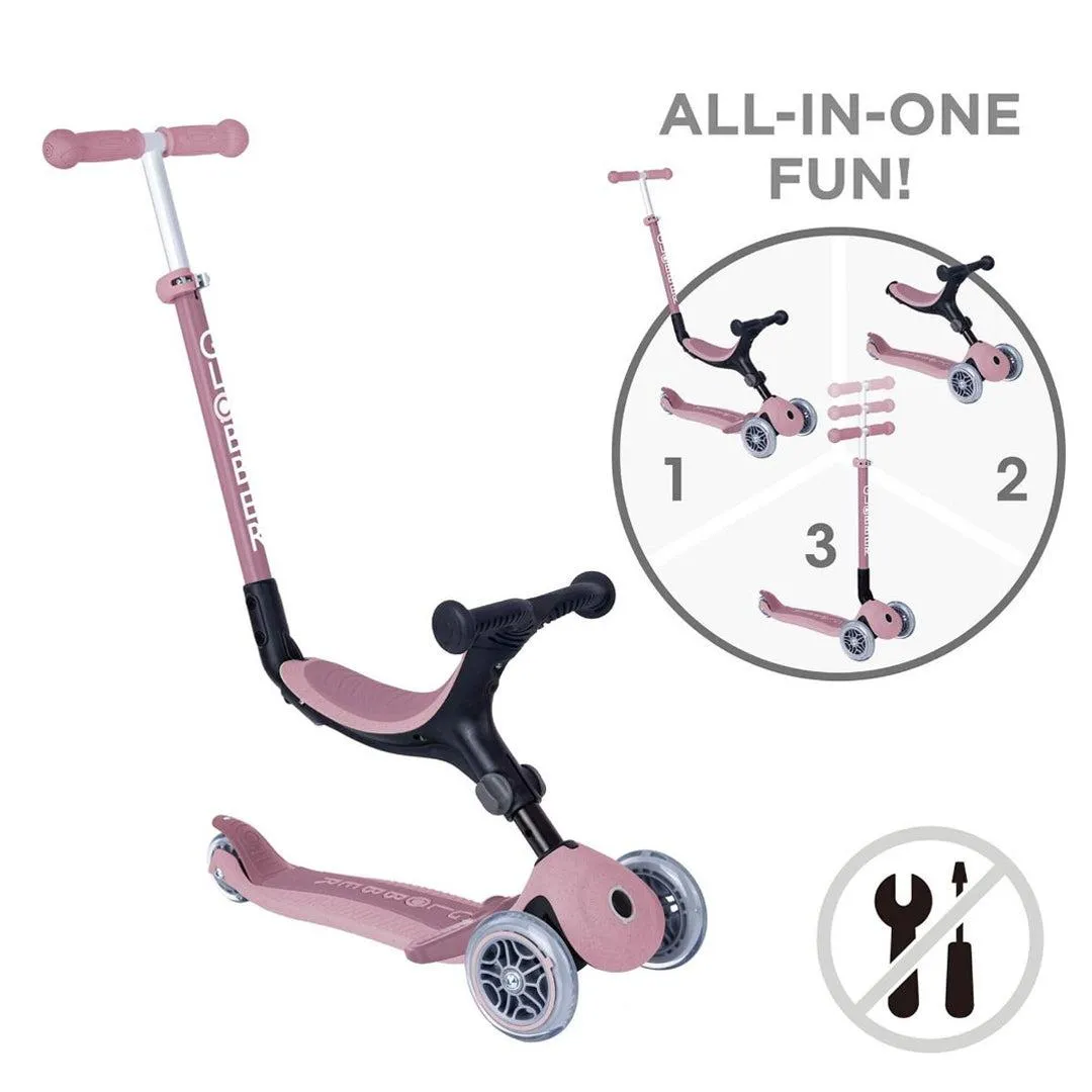 Globber Go Up Foldable Plus Eco Scooter - Berry