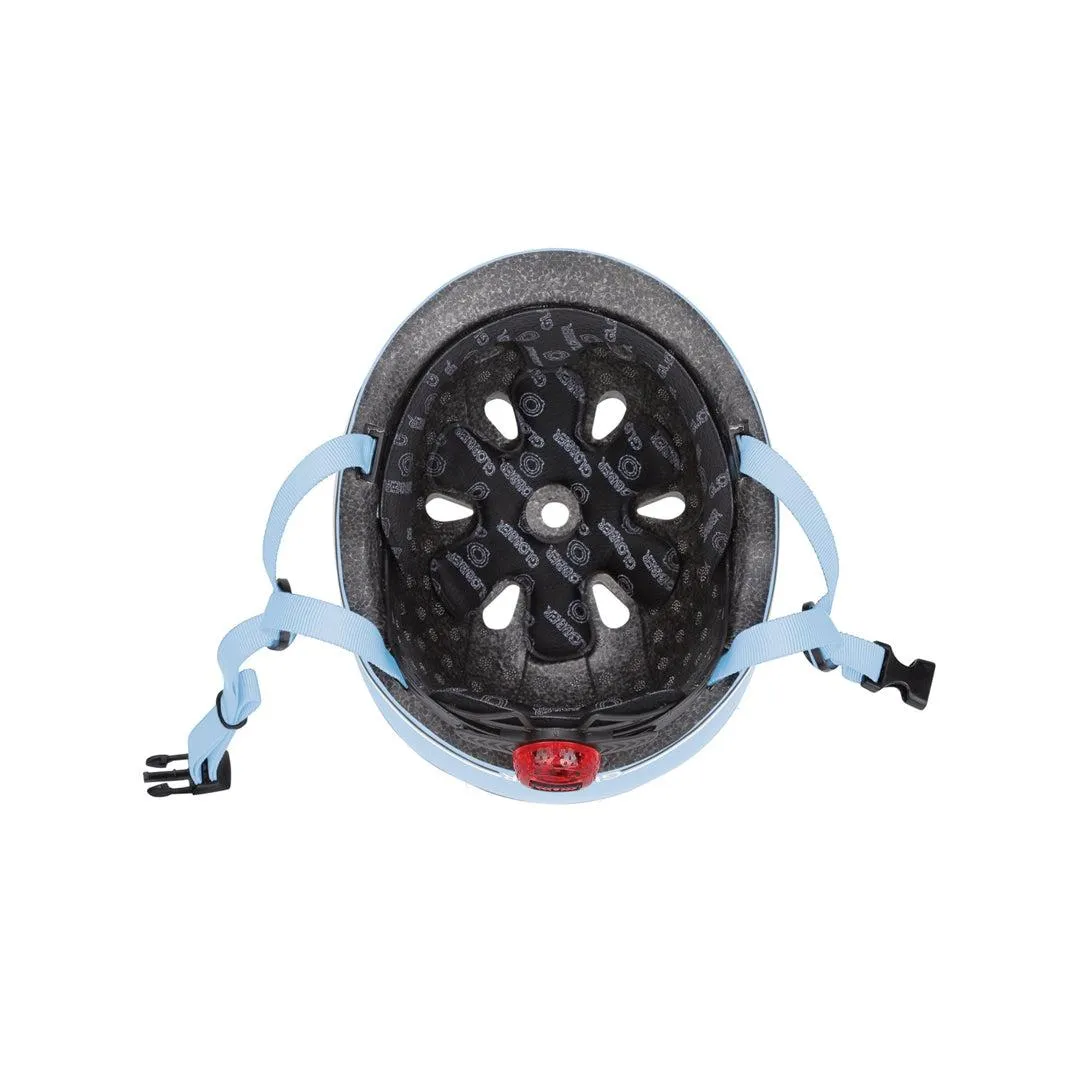 Globber Go-Up Lights Helmet - Pastel Blue