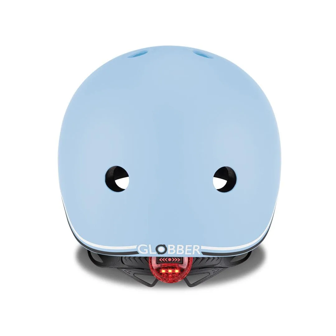 Globber Go-Up Lights Helmet - Pastel Blue