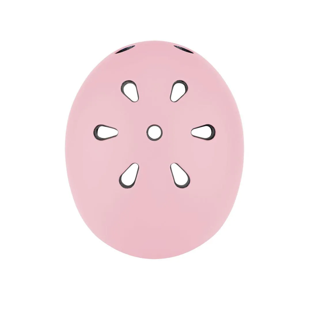 Globber Go-Up Lights Helmet - Pastel Pink