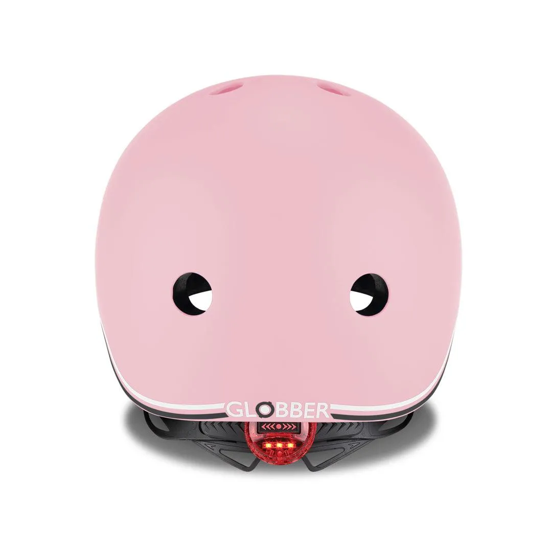 Globber Go-Up Lights Helmet - Pastel Pink