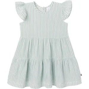 Infant & Toddler Girls Teal Stripe Gauze Dress Gerber Childrenswea