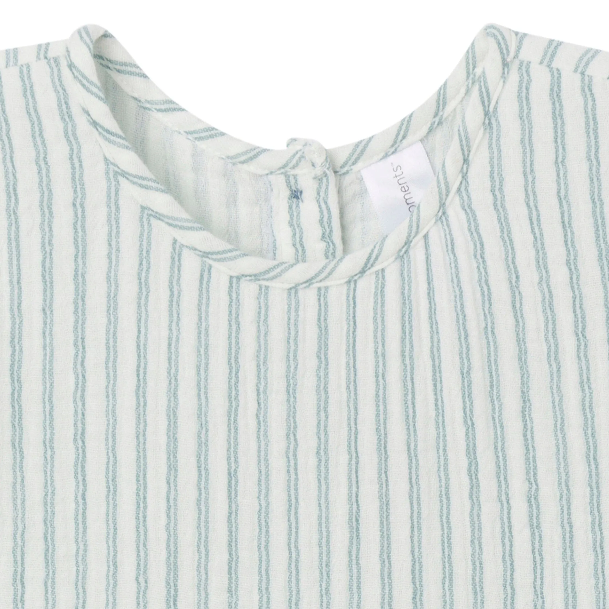 Infant & Toddler Girls Teal Stripe Gauze Dress Gerber Childrenswea