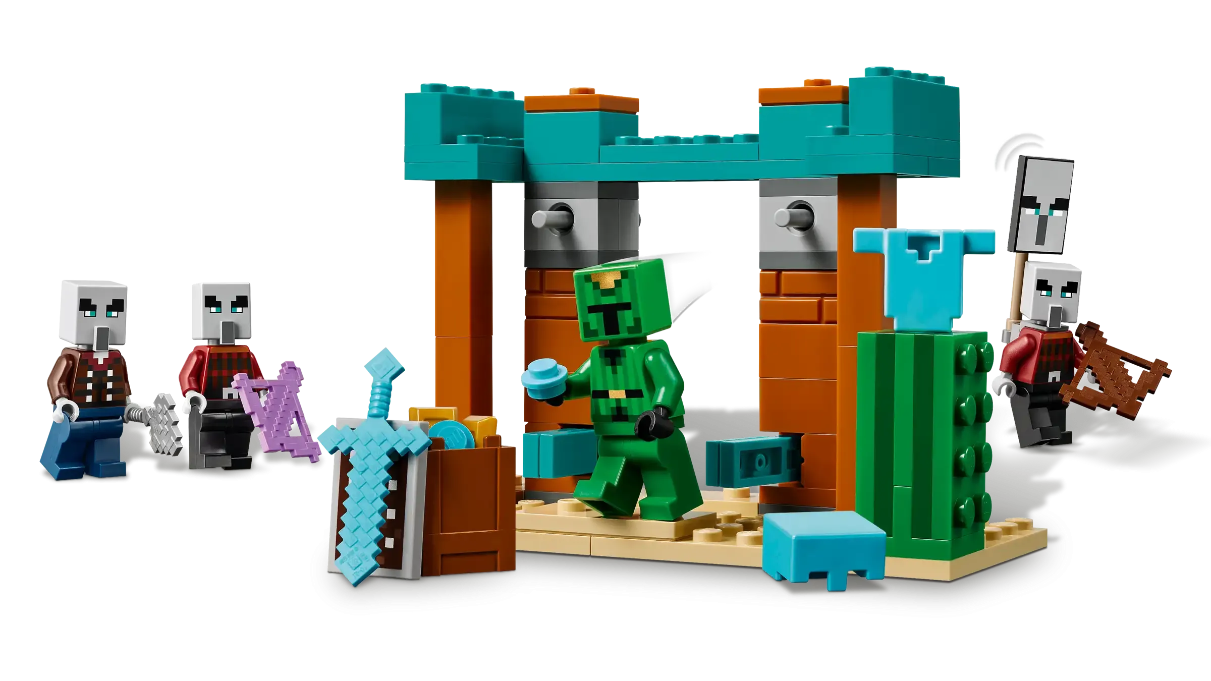 Lego Minecraft The Illager Desert Patrol 21267