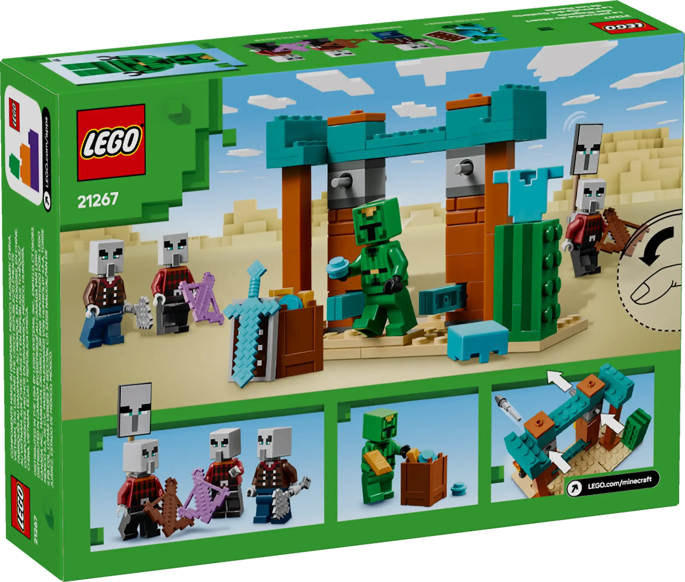 Lego Minecraft The Illager Desert Patrol 21267