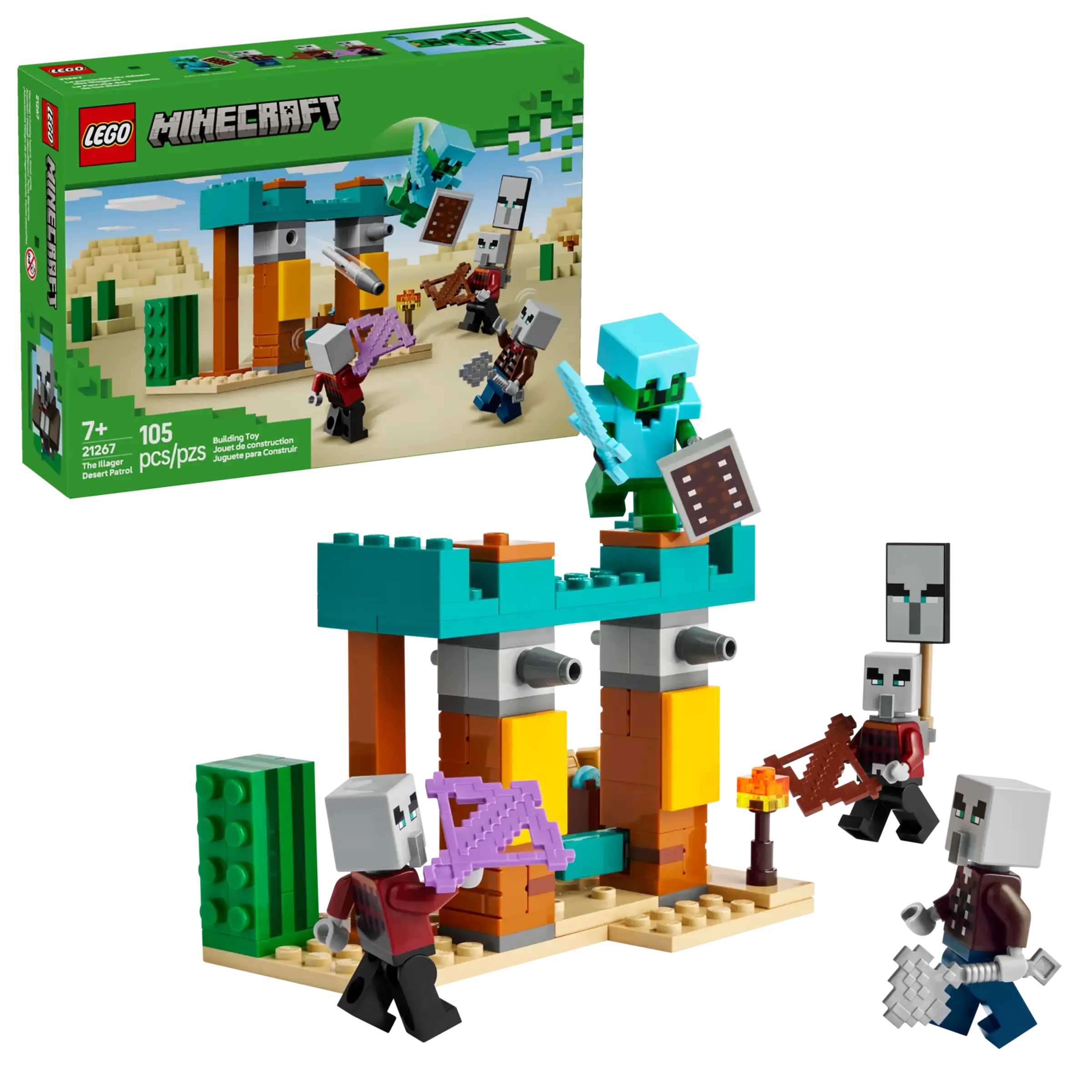 Lego Minecraft The Illager Desert Patrol 21267