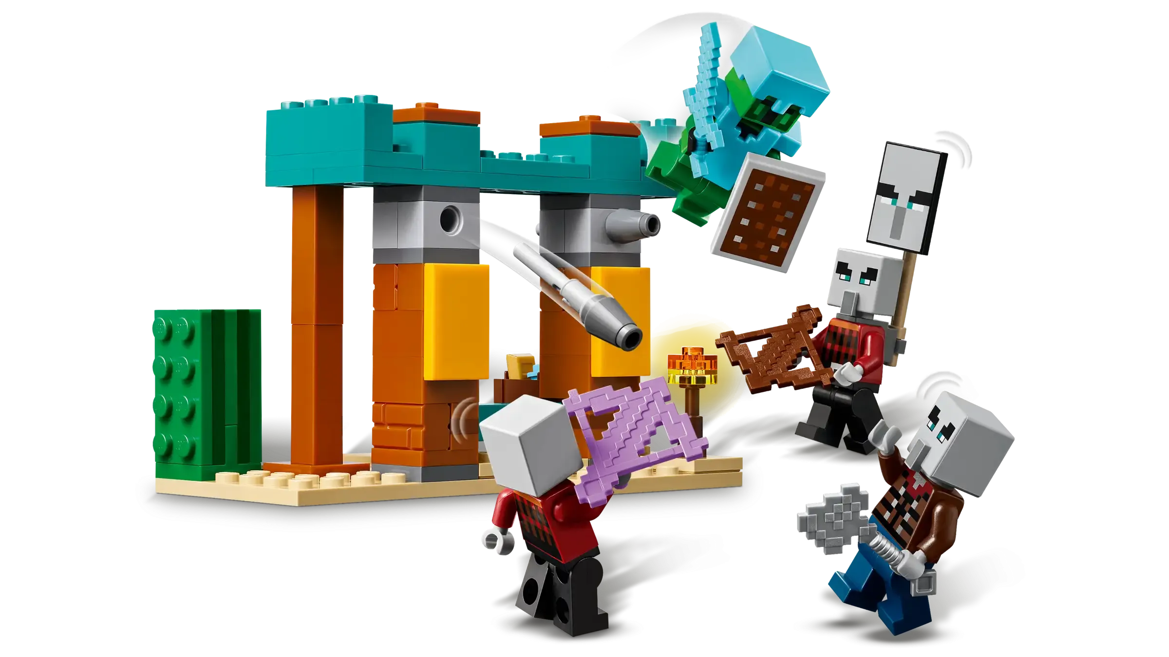 Lego Minecraft The Illager Desert Patrol 21267