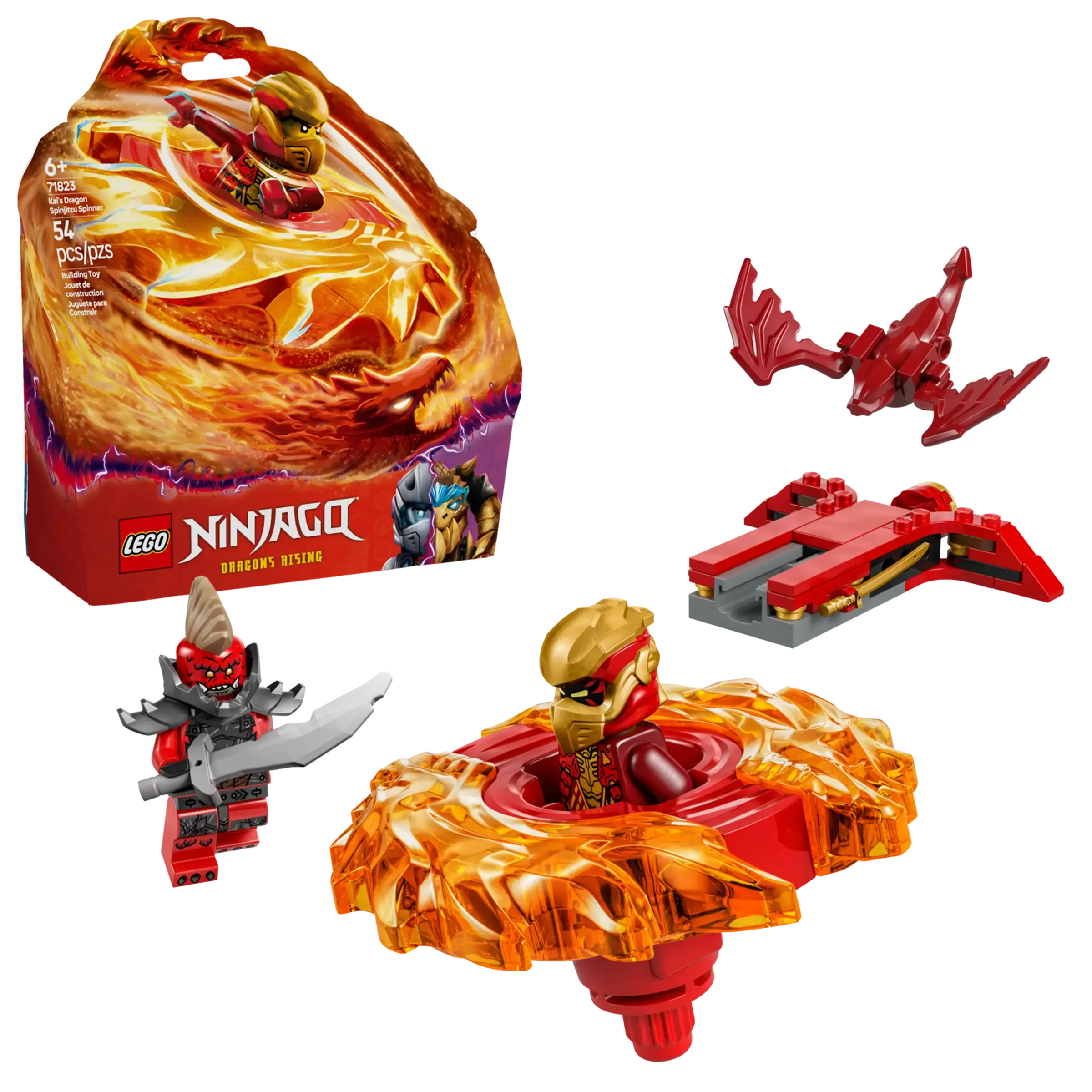 Lego Ninjago Kai's Dragon Spinjitzu Spinner 71823