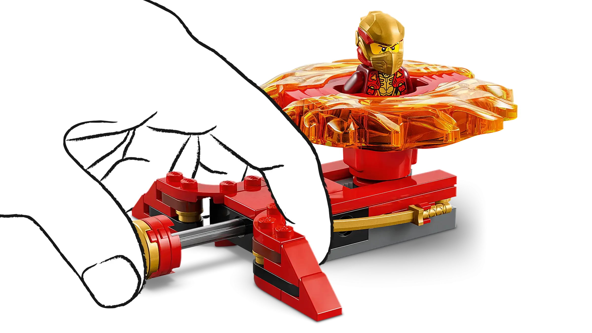 Lego Ninjago Kai's Dragon Spinjitzu Spinner 71823