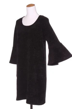 LIBERTINE - Metallic velour flare sleeve dress! 12