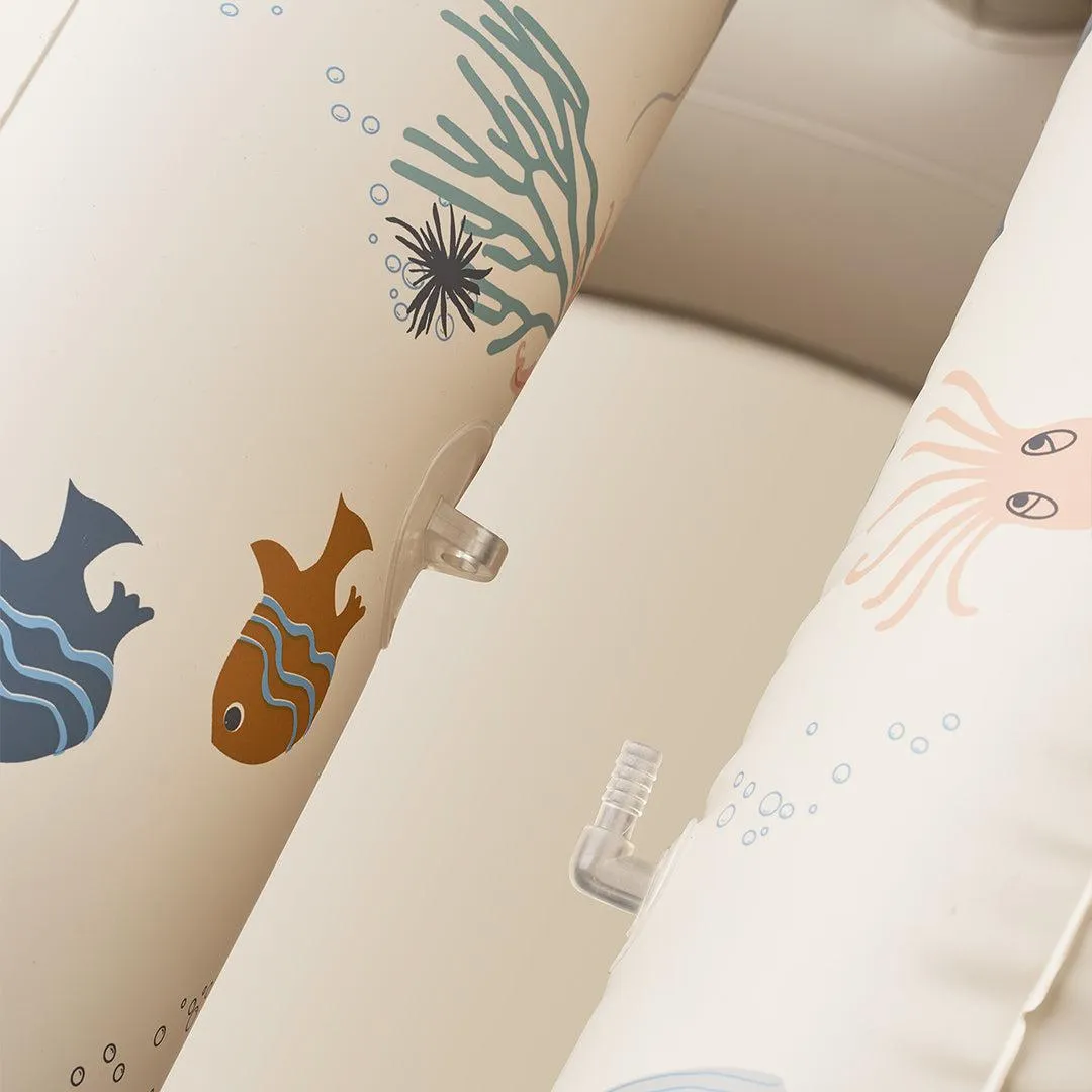 Liewood Hadleia Printed Canopy Pool  - Sea Creature / Sandy