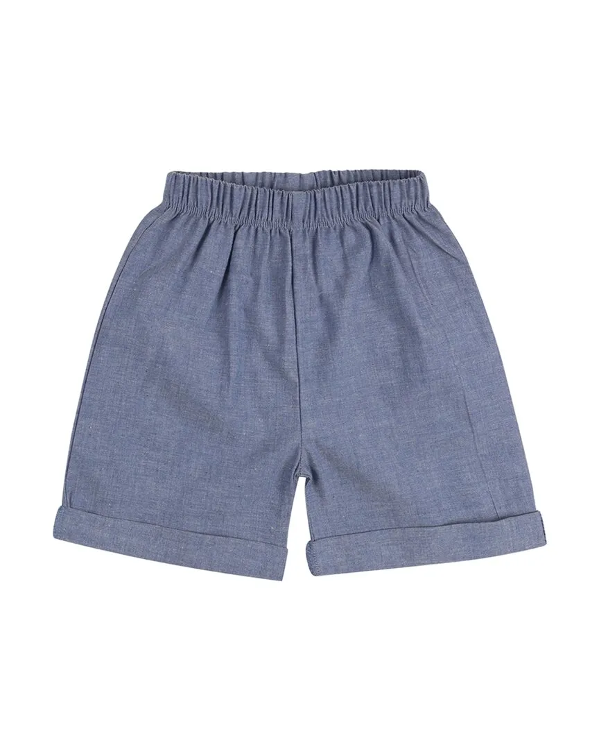 Lilly and Sid Lizard Applique T-Shirt & Chambray Short Set