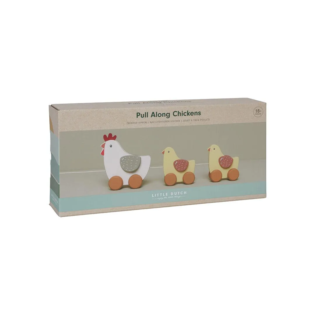 Little Dutch Pull Along Chickens - Little Farm