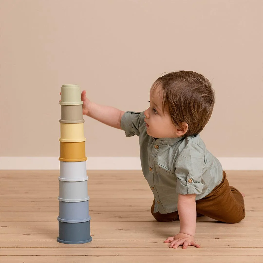 Little Dutch Stacking Cups - Blue
