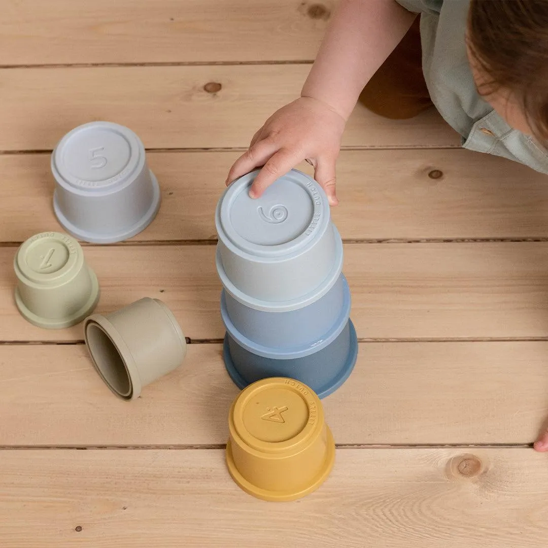 Little Dutch Stacking Cups - Blue