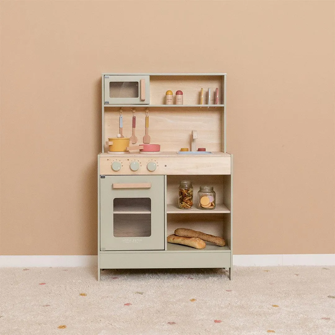Little Dutch Wooden Play Kitchen - Mint