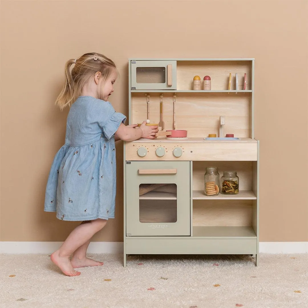 Little Dutch Wooden Play Kitchen - Mint