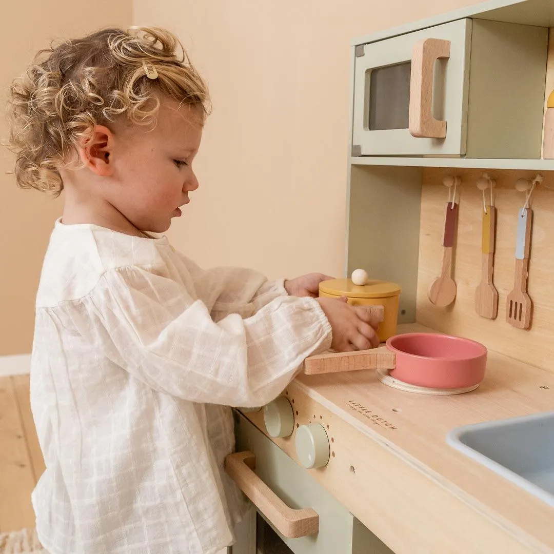 Little Dutch Wooden Play Kitchen - Mint