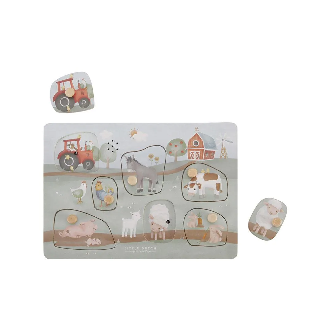 Little Dutch Wooden Sound Puzzle - Little Farm
