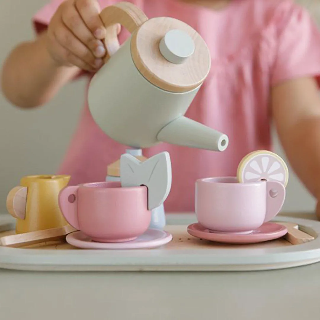 Little Dutch Wooden Tea Service Set - Multi