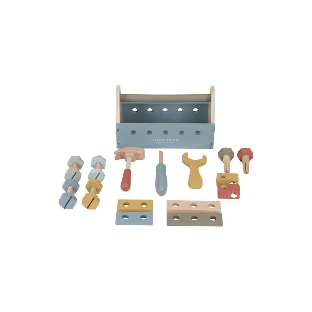 Little Dutch Wooden Toolbox - Blue