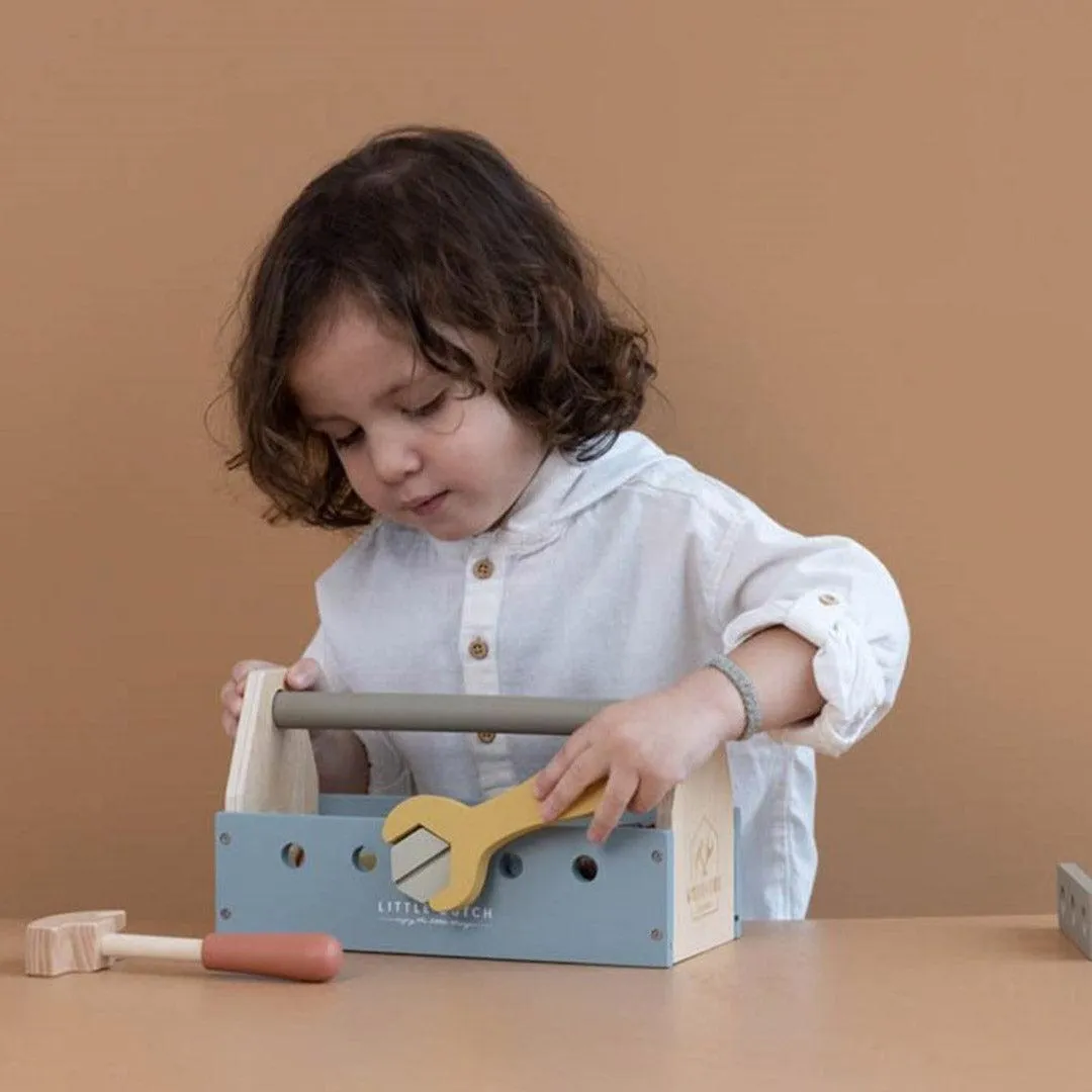 Little Dutch Wooden Toolbox - Blue