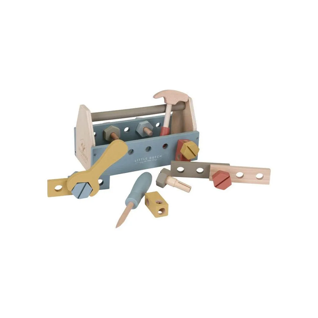 Little Dutch Wooden Toolbox - Blue