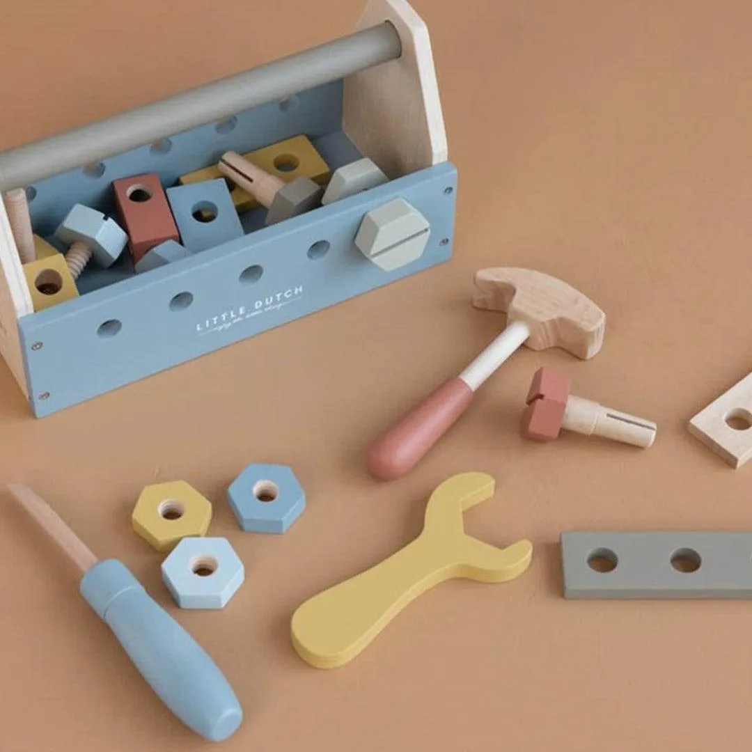 Little Dutch Wooden Toolbox - Blue