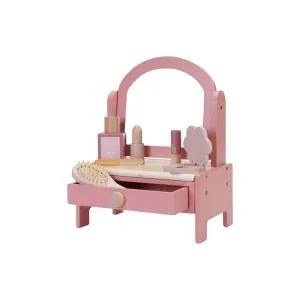 Little Dutch Wooden Vanity Table - Flowers   Butterflies - Pink