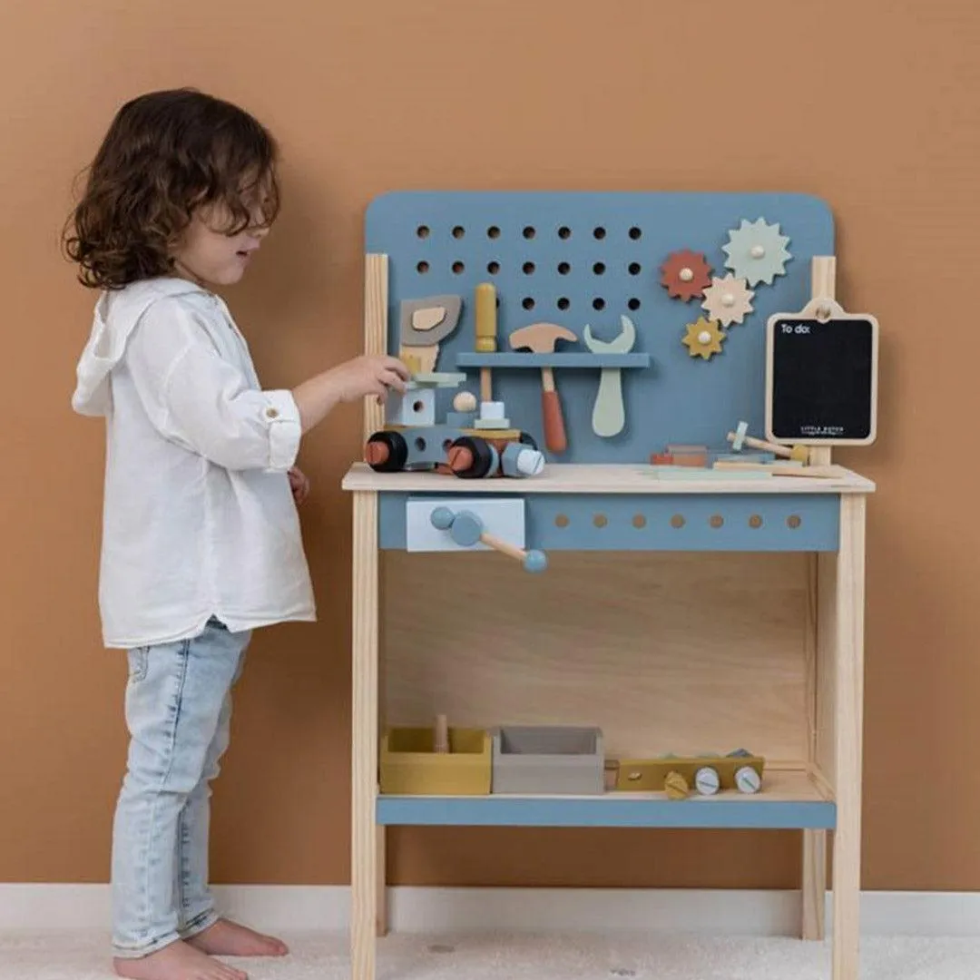 Little Dutch Wooden Workbench - Blue