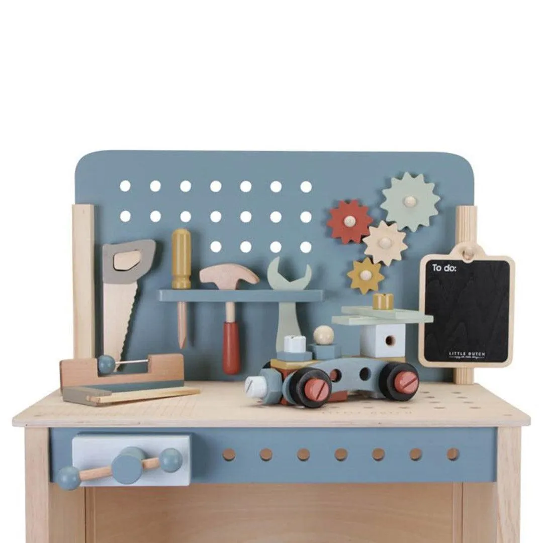 Little Dutch Wooden Workbench - Blue