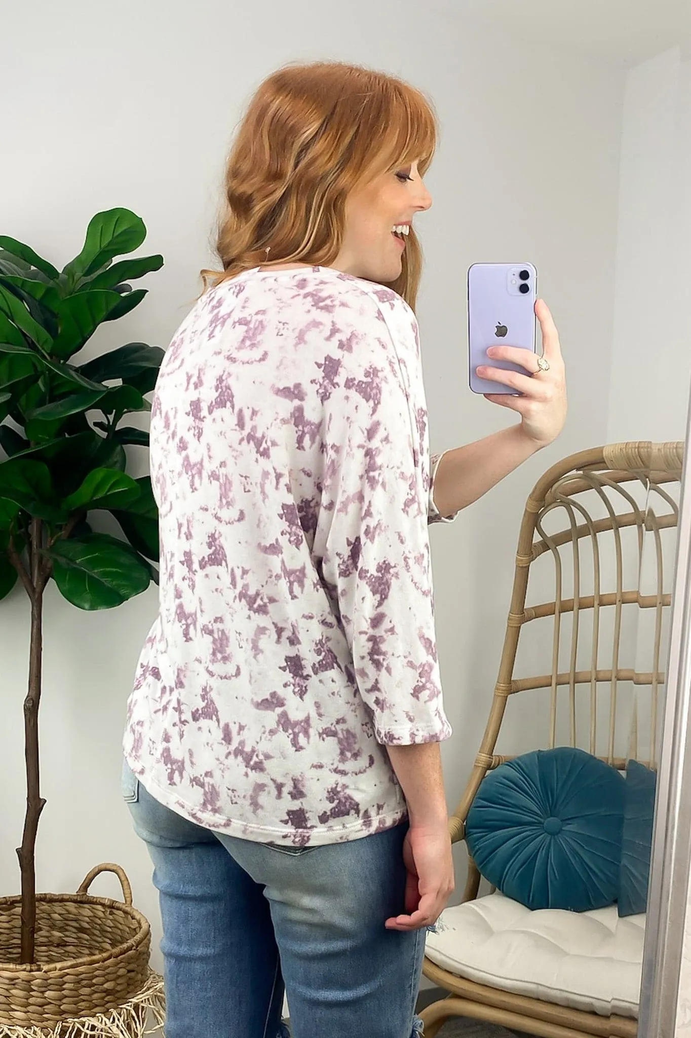 Madeirah Tie Dye Relaxed Top - FINAL SALE