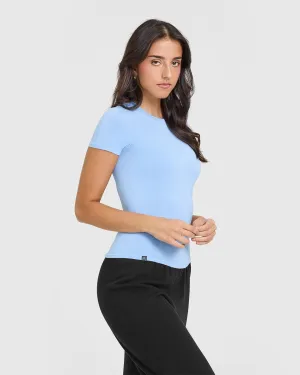 Mellow Soft Short Sleeve T-Shirt | Powdered Blue