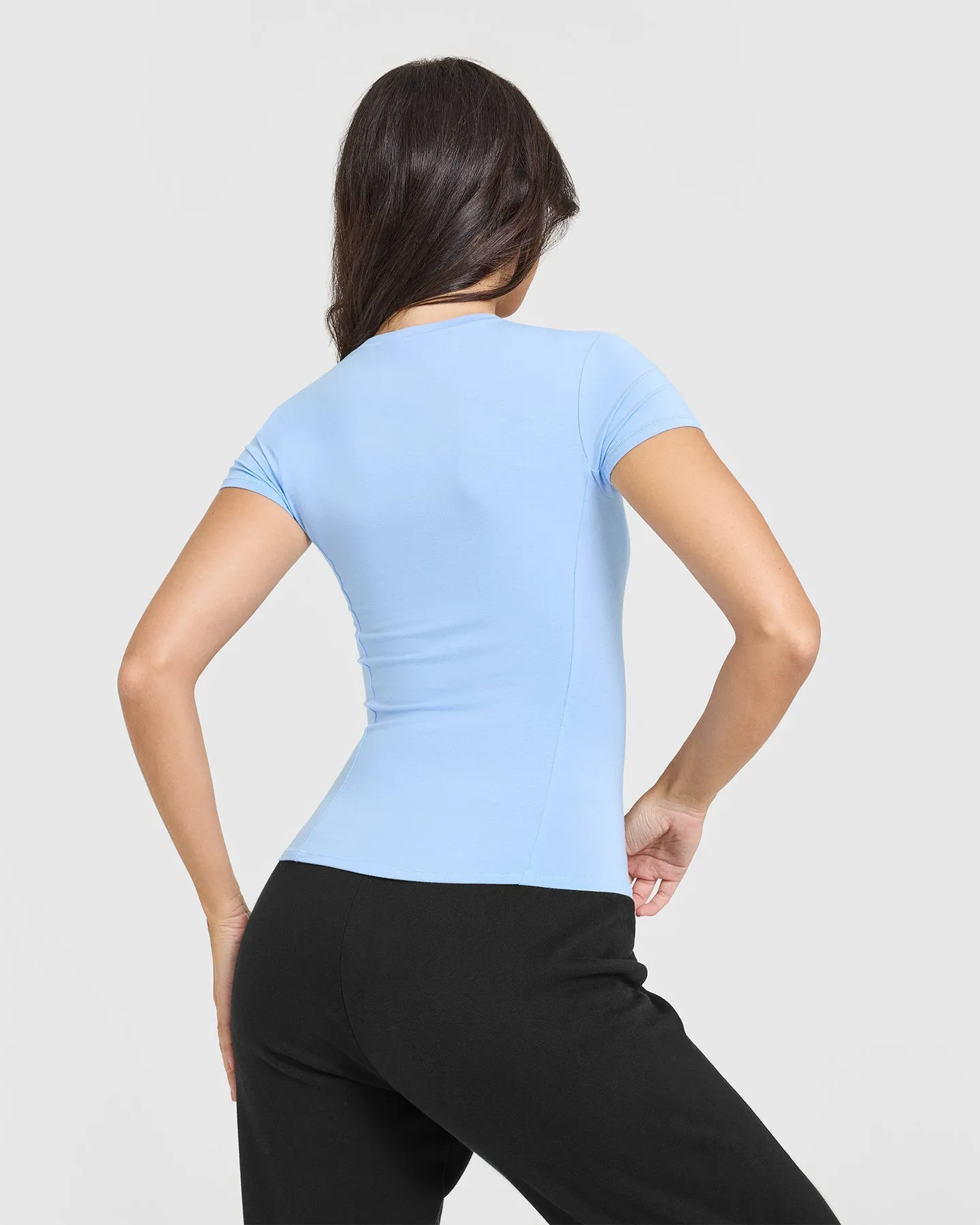 Mellow Soft Short Sleeve T-Shirt | Powdered Blue