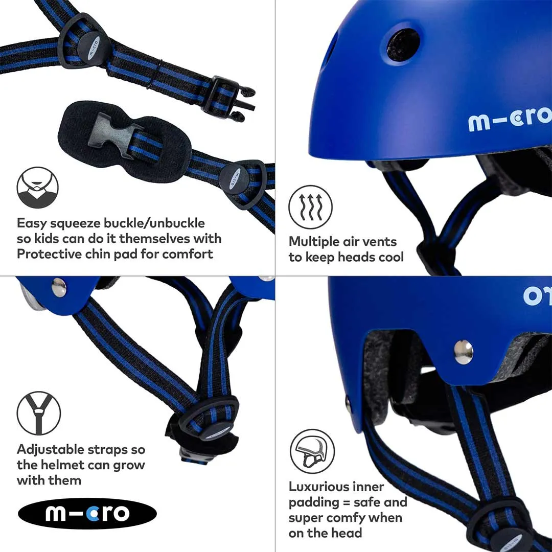 Micro Scooters Eco Matt Helmet - Blue