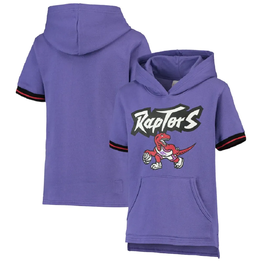Mitchell & Ness NBA Youth Boys (8-20) Toronto Raptors Short Sleeve French Terry Hoodie