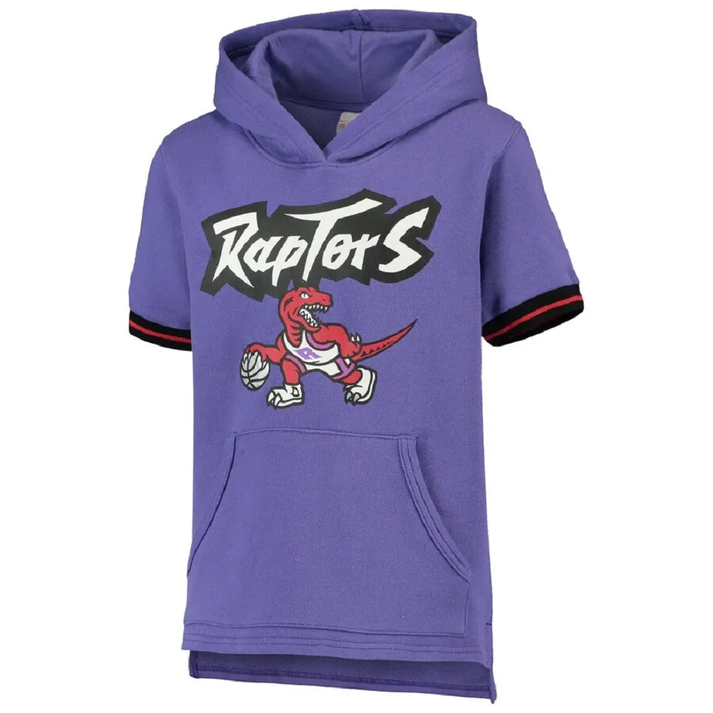 Mitchell & Ness NBA Youth Boys (8-20) Toronto Raptors Short Sleeve French Terry Hoodie