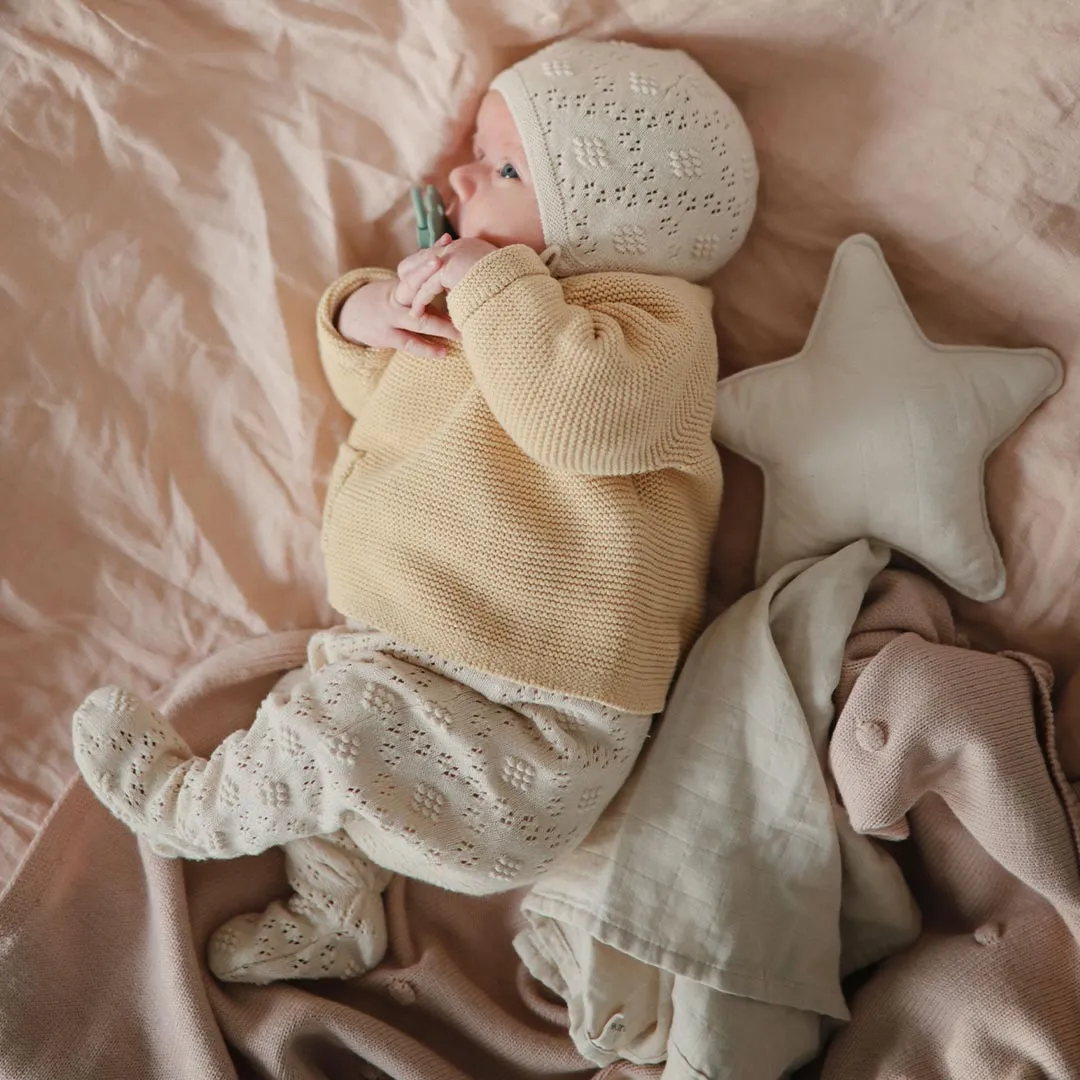 Mushie Lovey Blanket - Star/Fog