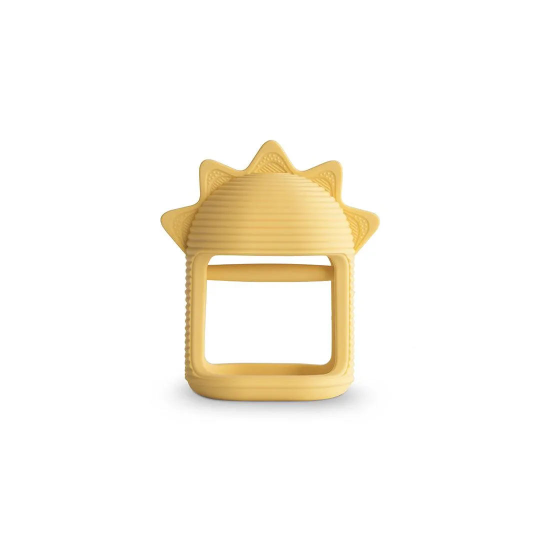 Mushie No-Drop Sensory Sun Teether