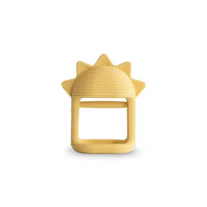 Mushie No-Drop Sensory Sun Teether