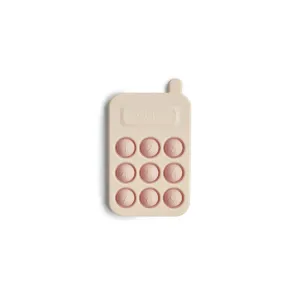 Mushie Phone Press Toy - Blush