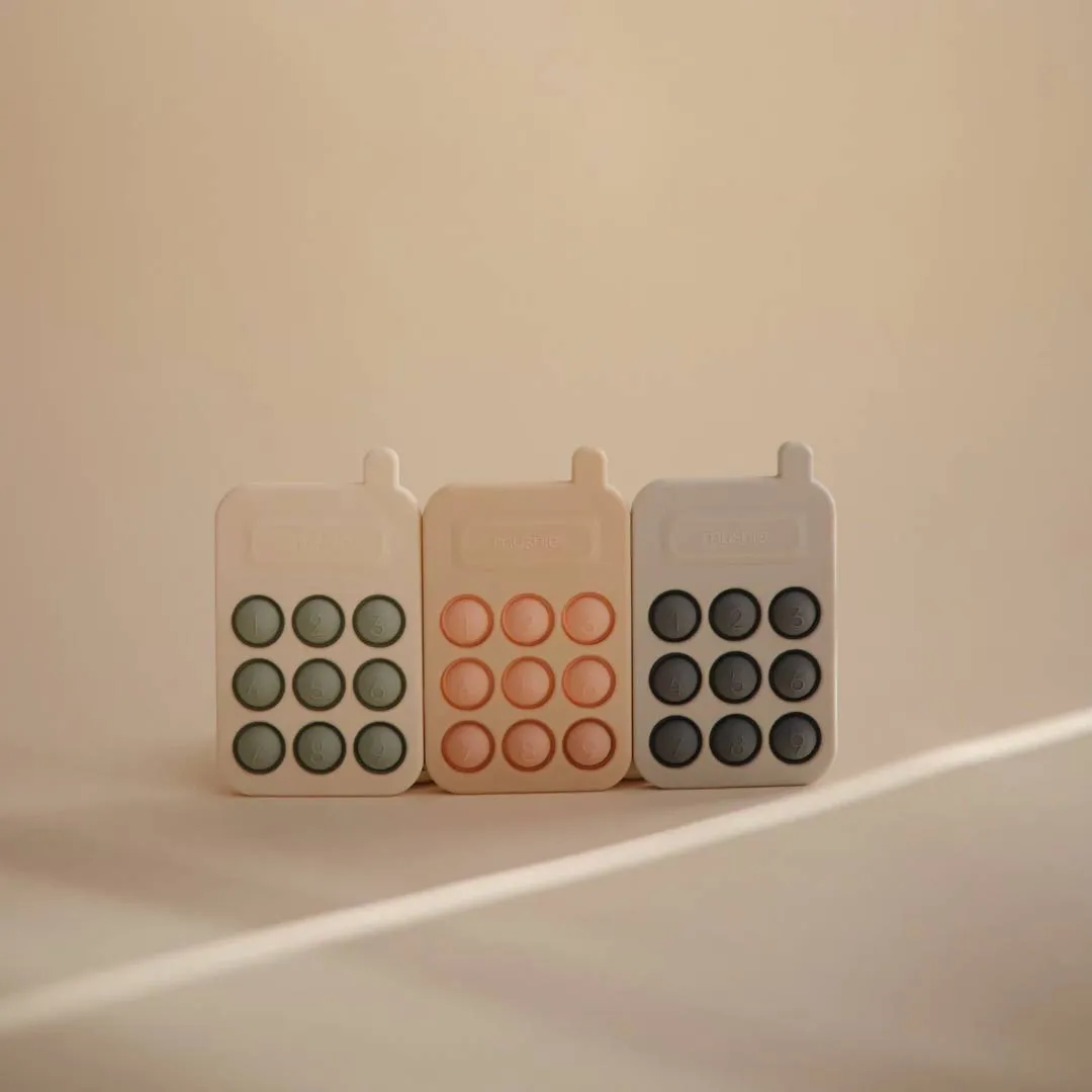 Mushie Phone Press Toy - Blush