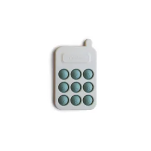 Mushie Phone Press Toy - Cambridge Blue