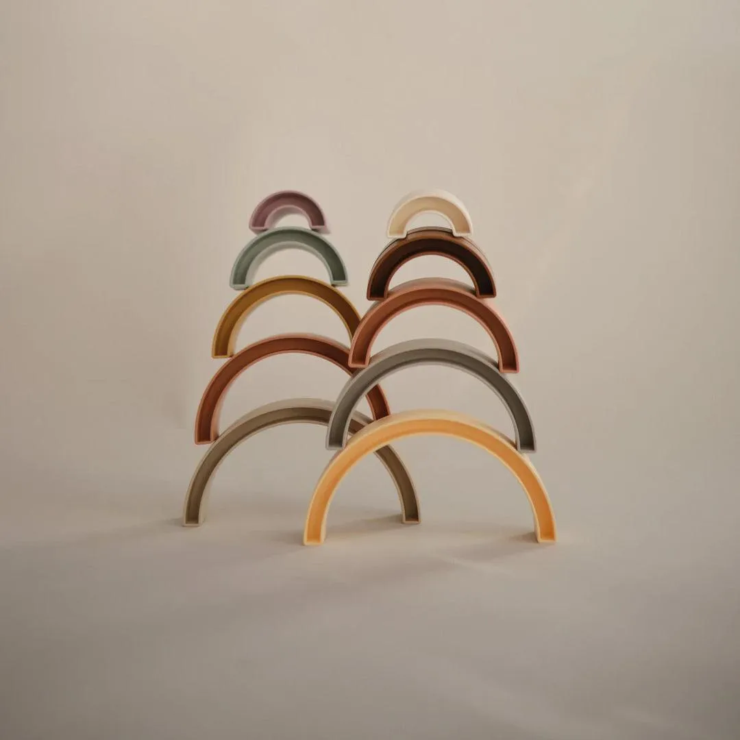 Mushie Stacking Rainbow - Hillside