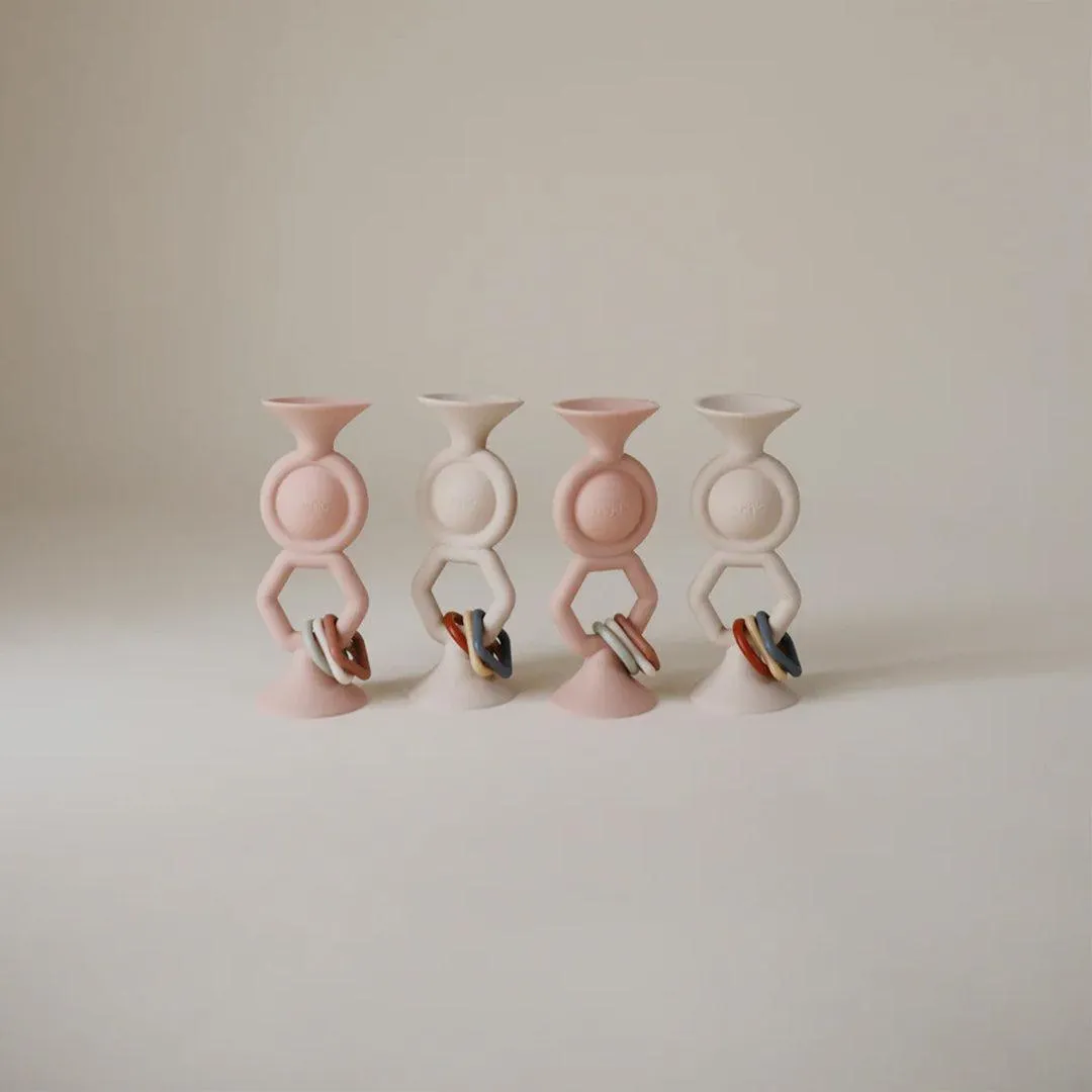 Mushie Suction Toy - Hexapop - Blush