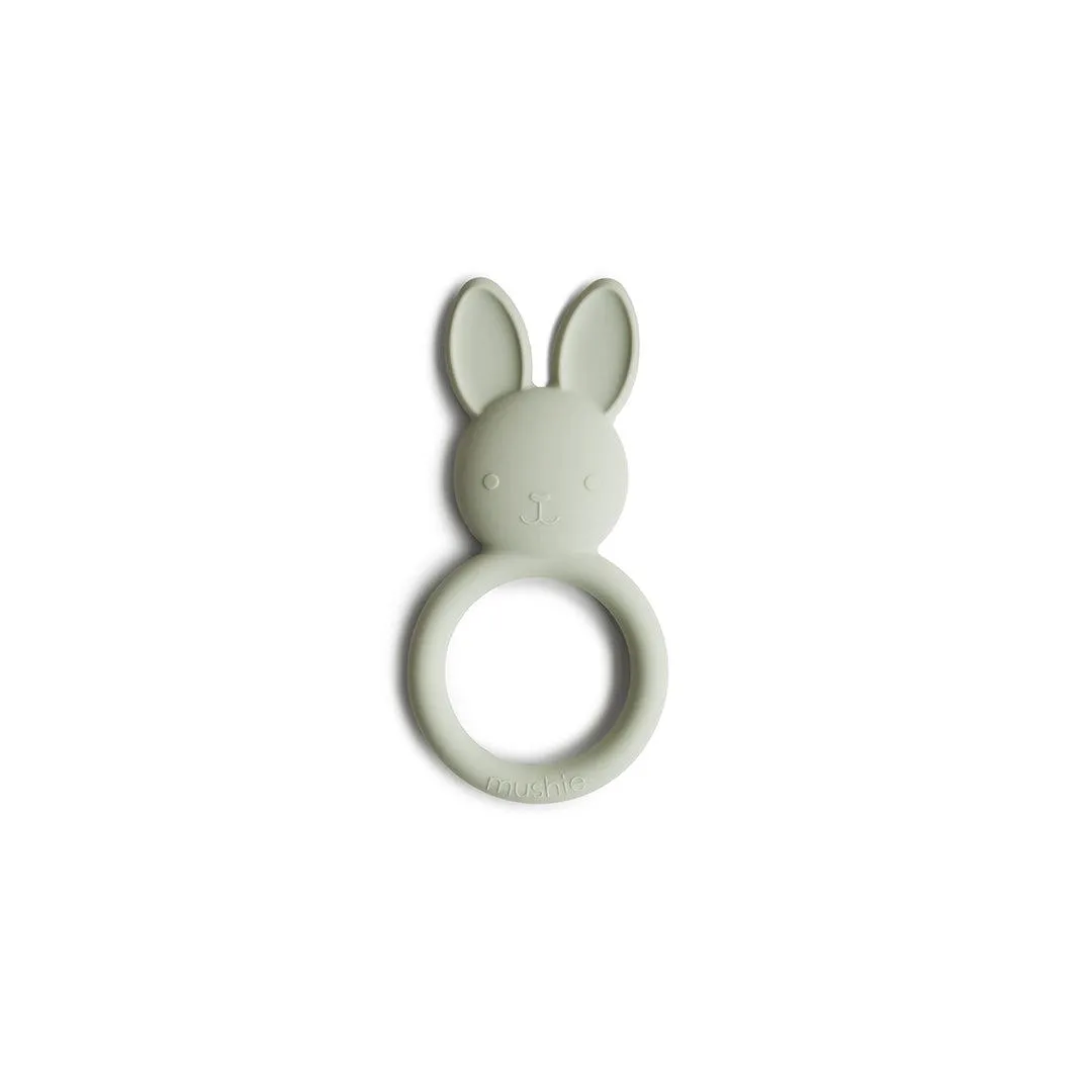 Mushie Teether - Bunny - Sage