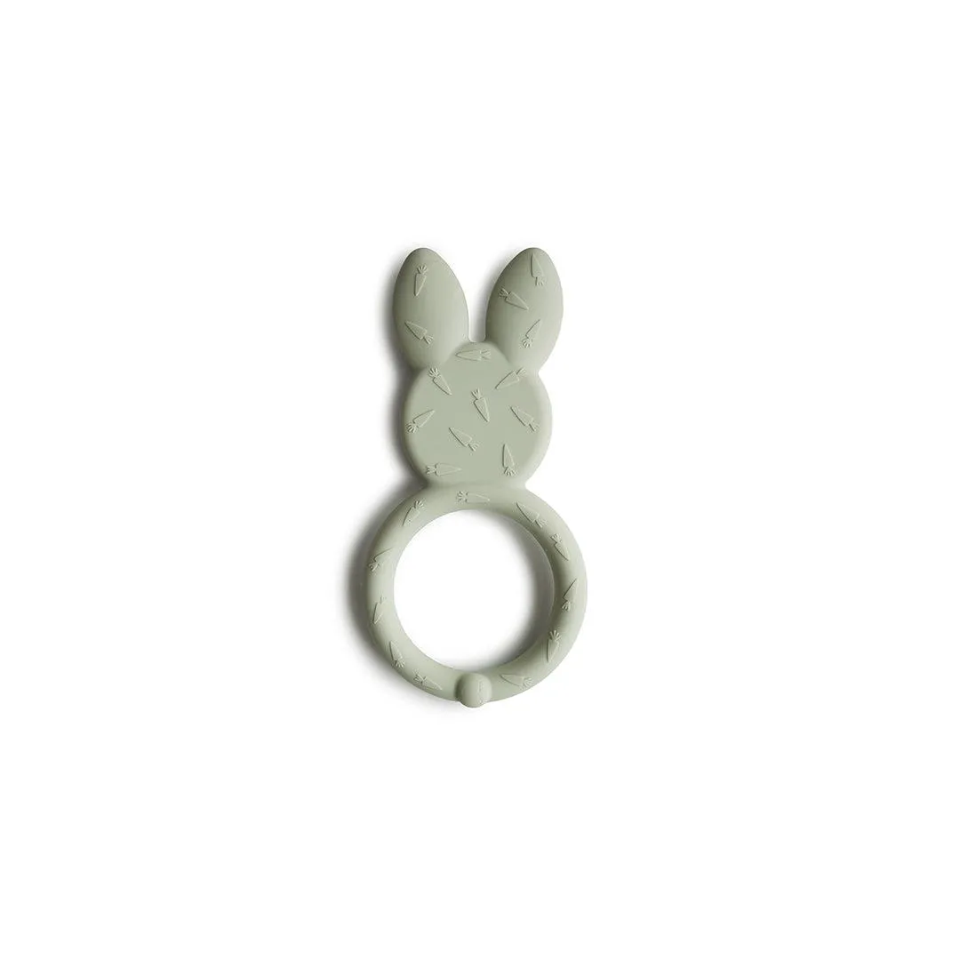 Mushie Teether - Bunny - Sage